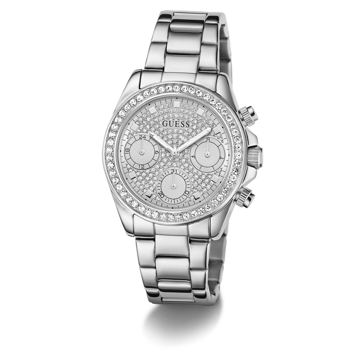 GUESS Damenuhr VICTORIA Silberfarben Silber GW1037L1