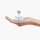 SWAROVSKI  Kristallfigurine Unzertrennliche Vögel rosa Herz Mehrfarbig WITH LOVE 5492226
