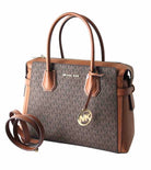 Michael Kors Crossbody Tasche Damen Mercer Medium Logo Accordion Braun 35F2GM9S8B
