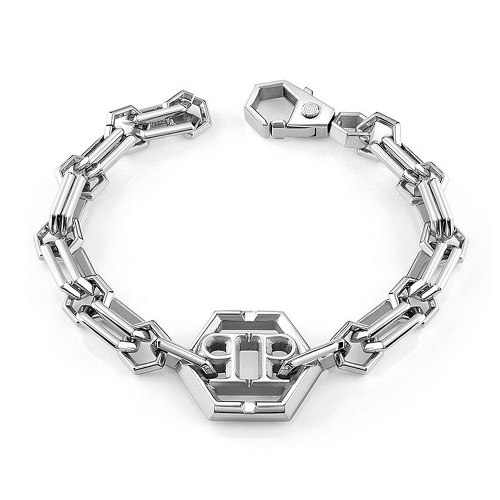 Philipp Plein Herren  Armband PLEIN ICON CHAIN Edelstahl Silber PJ9EA02BU