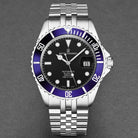 Revue Thommen Herren Schweizer Armbanduhg Taucheruhr Schwarzes Zifferblatt, Edelstahlarmband, Automatikwerk, Diver 17571.2235