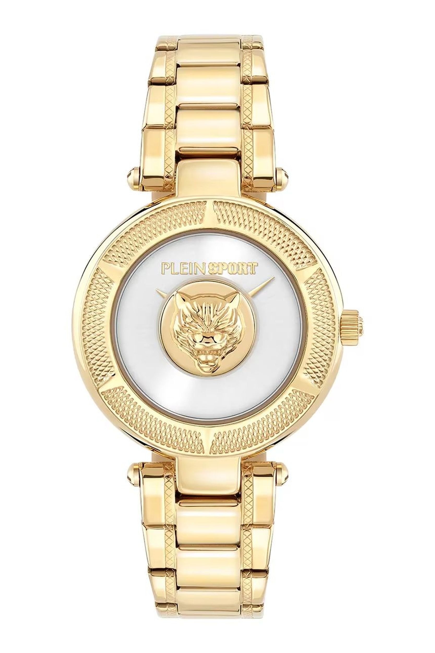 Philipp Plein Uhr Damen Analog Quarz Edelstahl Gold Silber PSCEA0825