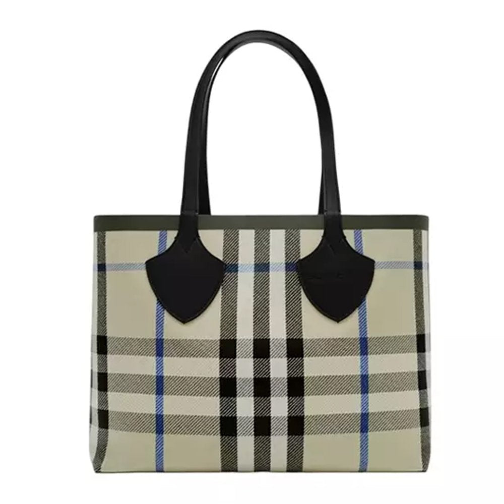 Burberry Damen Henkeltasche Medium Giant Tote in Check Lichen Beige 81214871