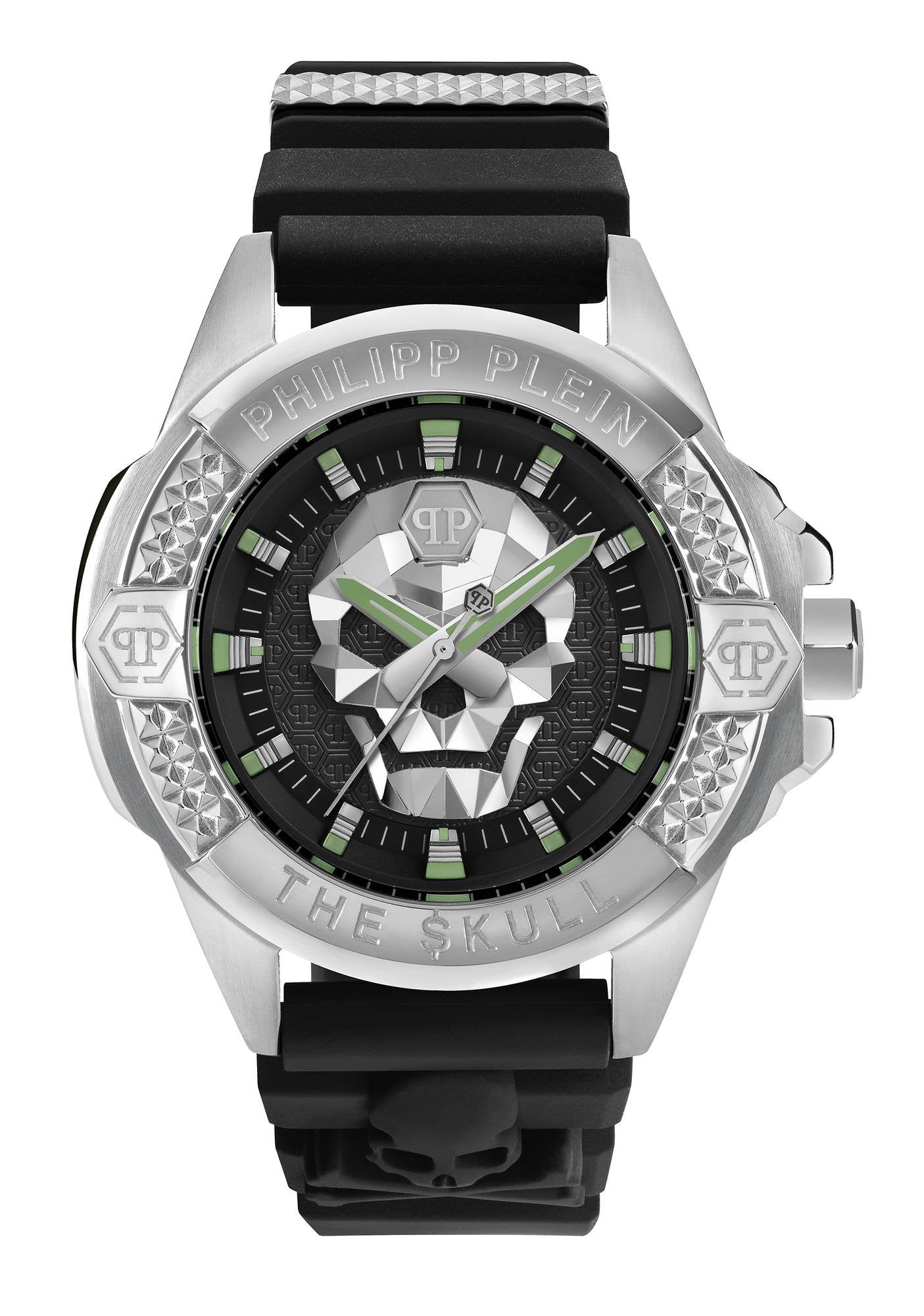 Philipp Plein Herrenuhr The $kull Titan silber  PWAAA0121