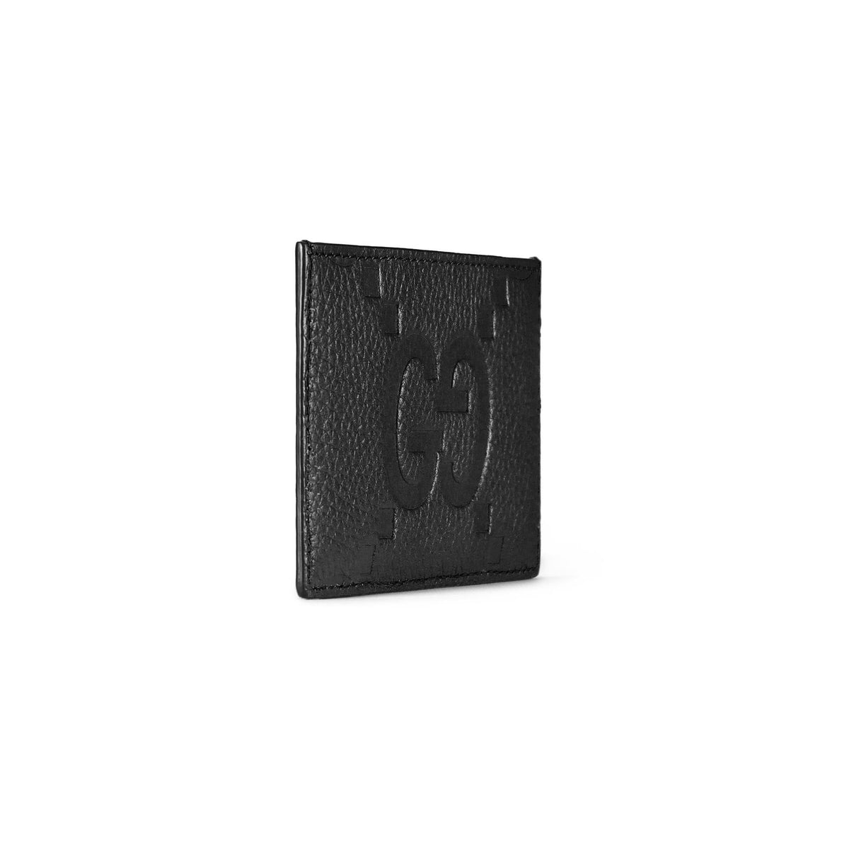 Gucci Kartenetui Unisex Gucci Maxi GG Card Case Schwarz Leder 812681AABY01000