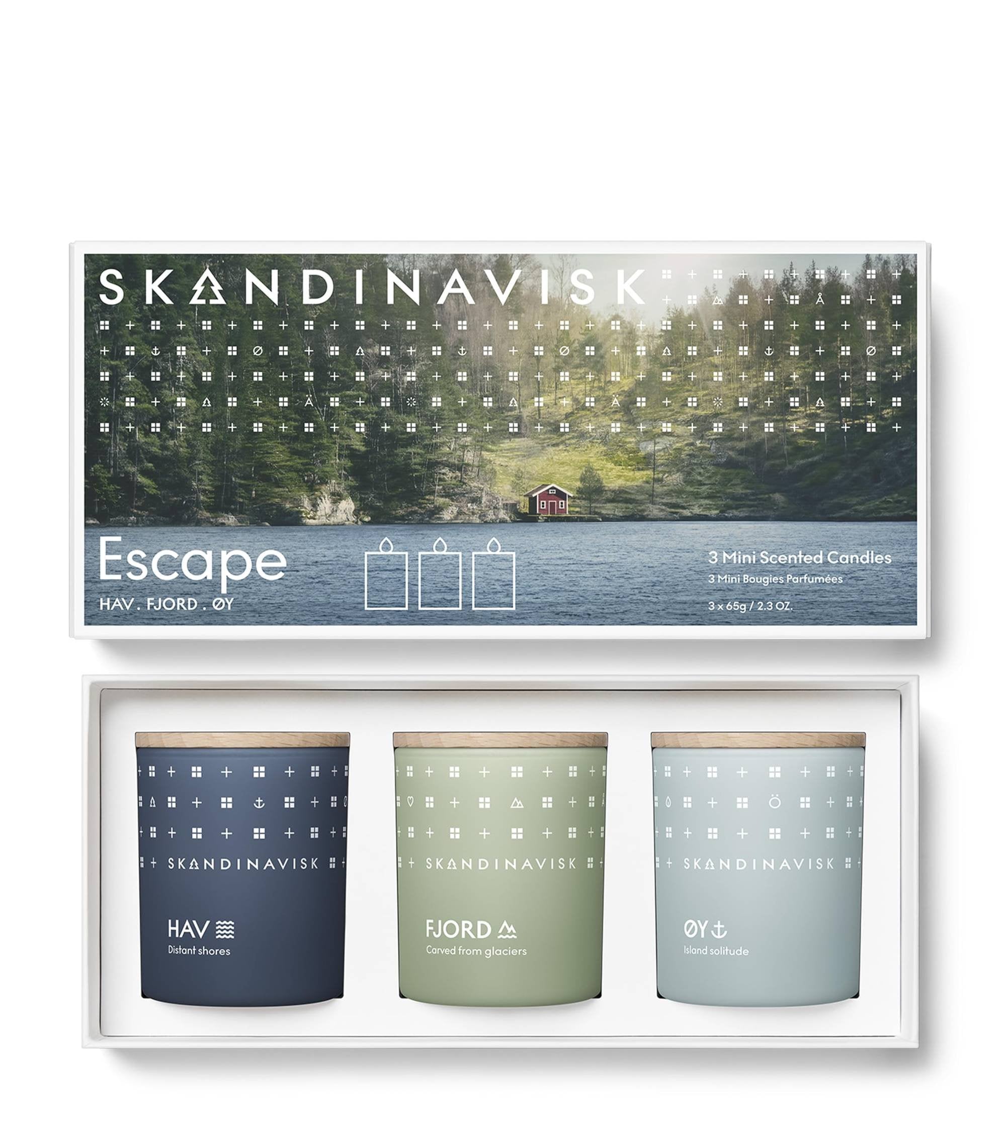 Skandinavisk ESCAPE Duftkerzen Set Unisex 3-teilig HAV FJORD ØY 3×65 g 22006 GH 1586461