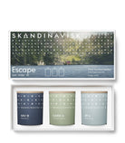 Skandinavisk ESCAPE Duftkerzen Set Unisex 3-teilig HAV FJORD ØY 3×65 g 22006 GH 1586461