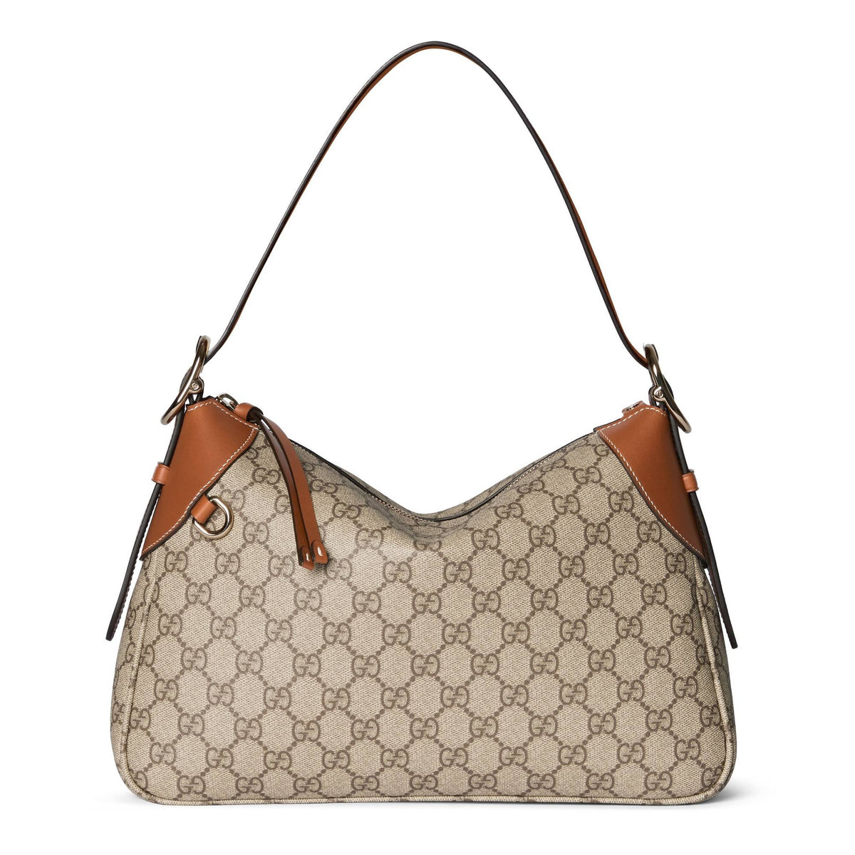Gucci Schultertasche Damen GG Emblem Medium Shoulder Bag Beige 815216FAD6L9758
