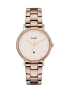 Cluse Damen Armbanduhr  Le Couronnement  35 mm Diamanten auf dem Gehäuse Armband Edelstahl CW0101209009