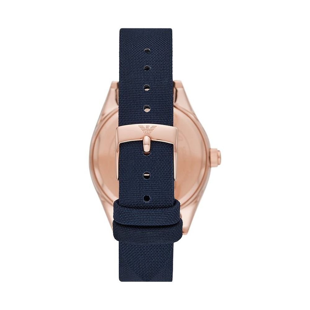 Emporio Armani Damen Armbanduhr  Blau / Roségold  AR11448