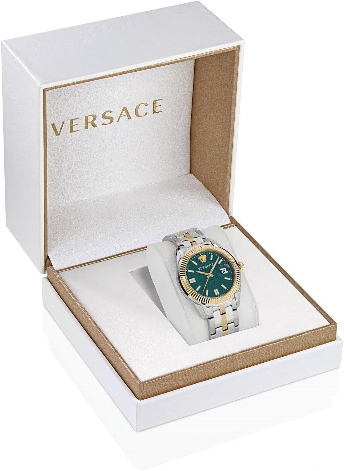 Versace Herren Analog Armbanduhr Greca Time