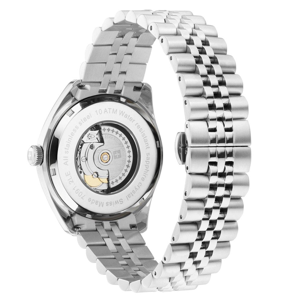 Swiss Alpine Military by Grovana Herrenuhr Admiral Elite Silber Schwarz 7091.2137