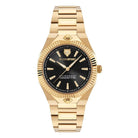 Plein Sport Armbanduhr Damen Metronaut 36 mm Schwarz Gold PSDGA0925
