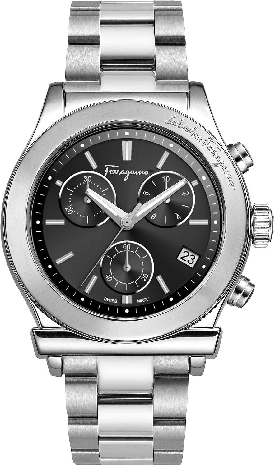 Salvatore Ferragamo Uhr Herren 1898 Chronograph Schwarz FH6010016