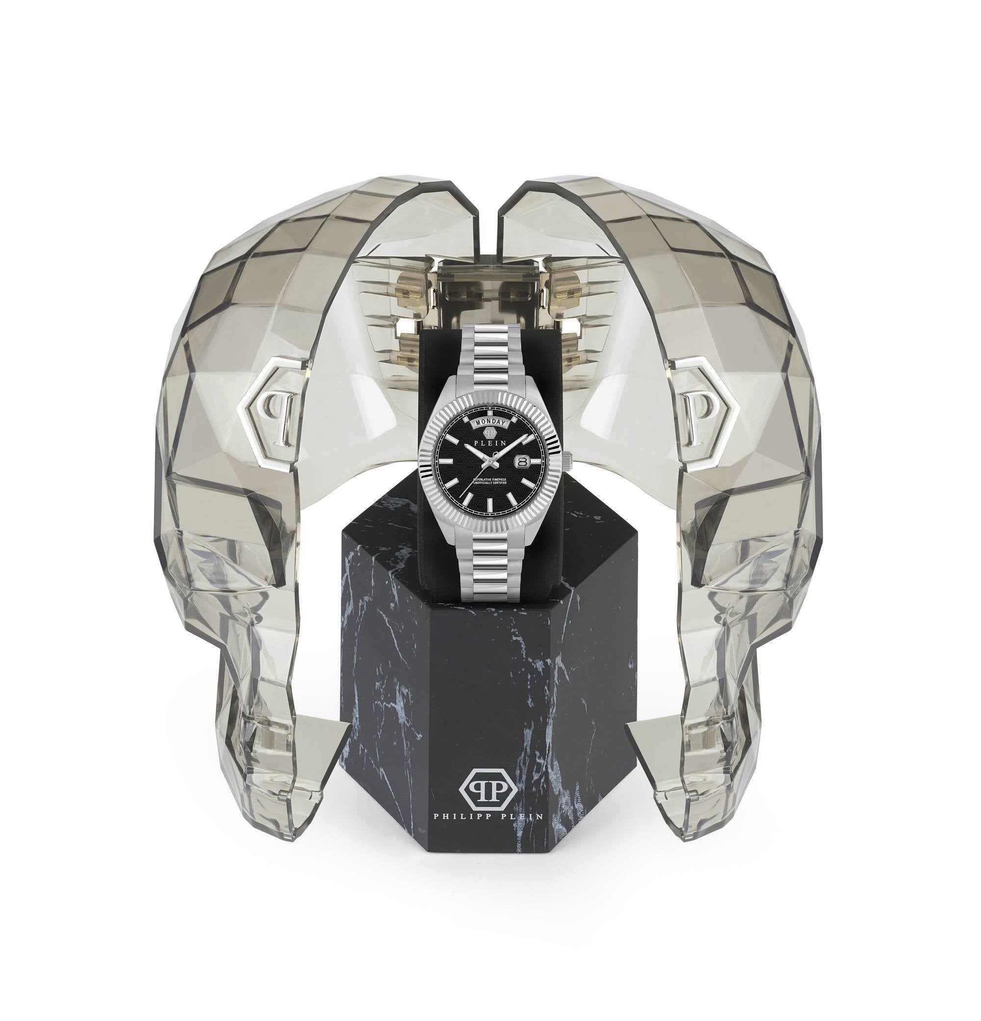 Philipp Plein Herrenuhr Date Superlative