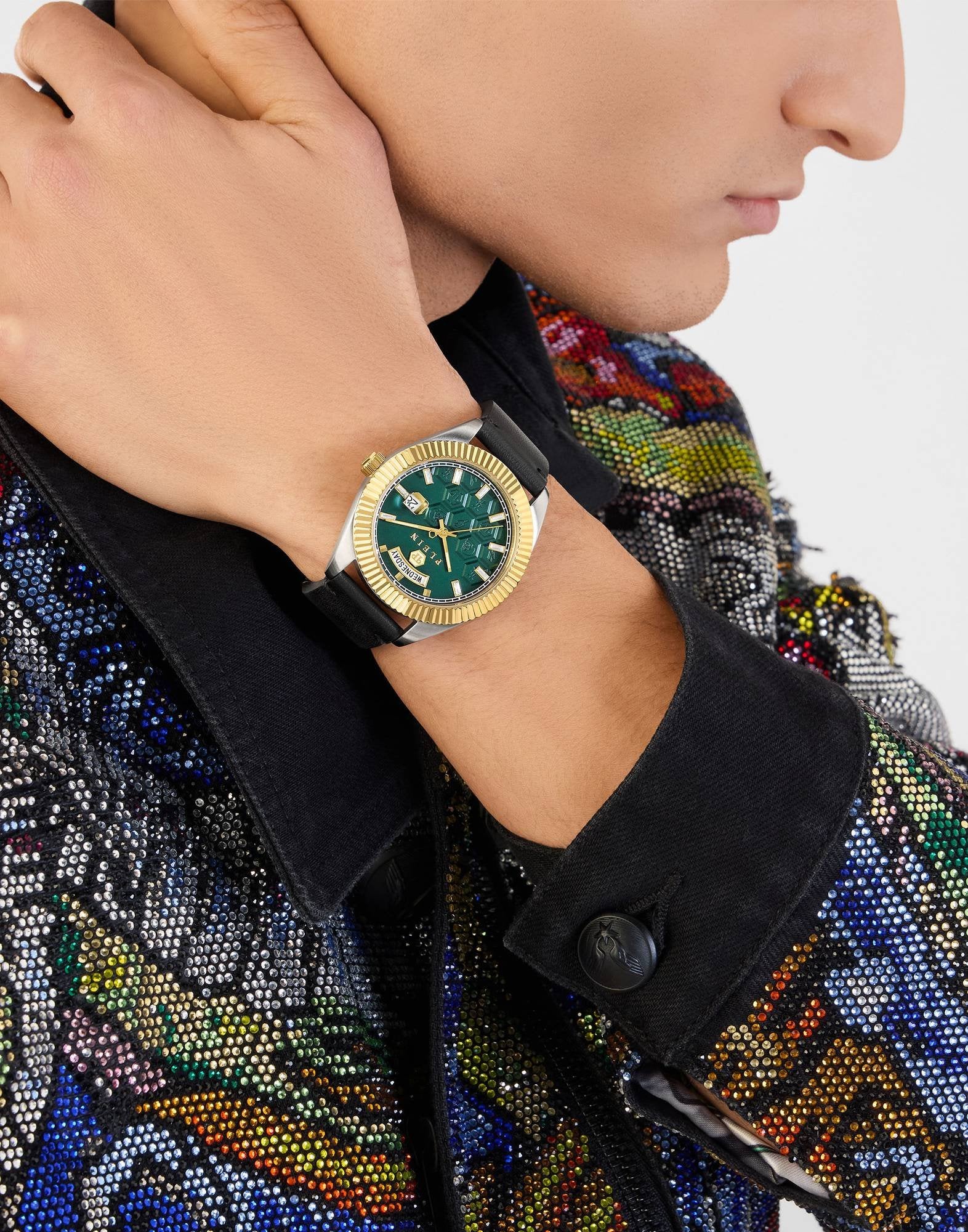 Philipp Plein Herrenuhr Date Superlative