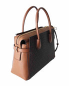 Michael Kors Crossbody Tasche Damen Mercer Medium Logo Accordion Braun 35F2GM9S8B