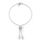 Philipp Plein Damen Armband Edelstahl SLIDING $KULL Silberfarben PJ3EA01BU