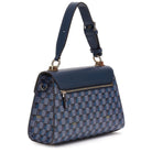 Guess Damen Handtasche Hallie Geometric Print Blau HWJT8740200BUG