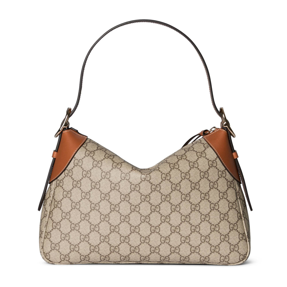 Gucci Schultertasche Damen GG Emblem Medium Shoulder Bag Beige 815216FAD6L9758