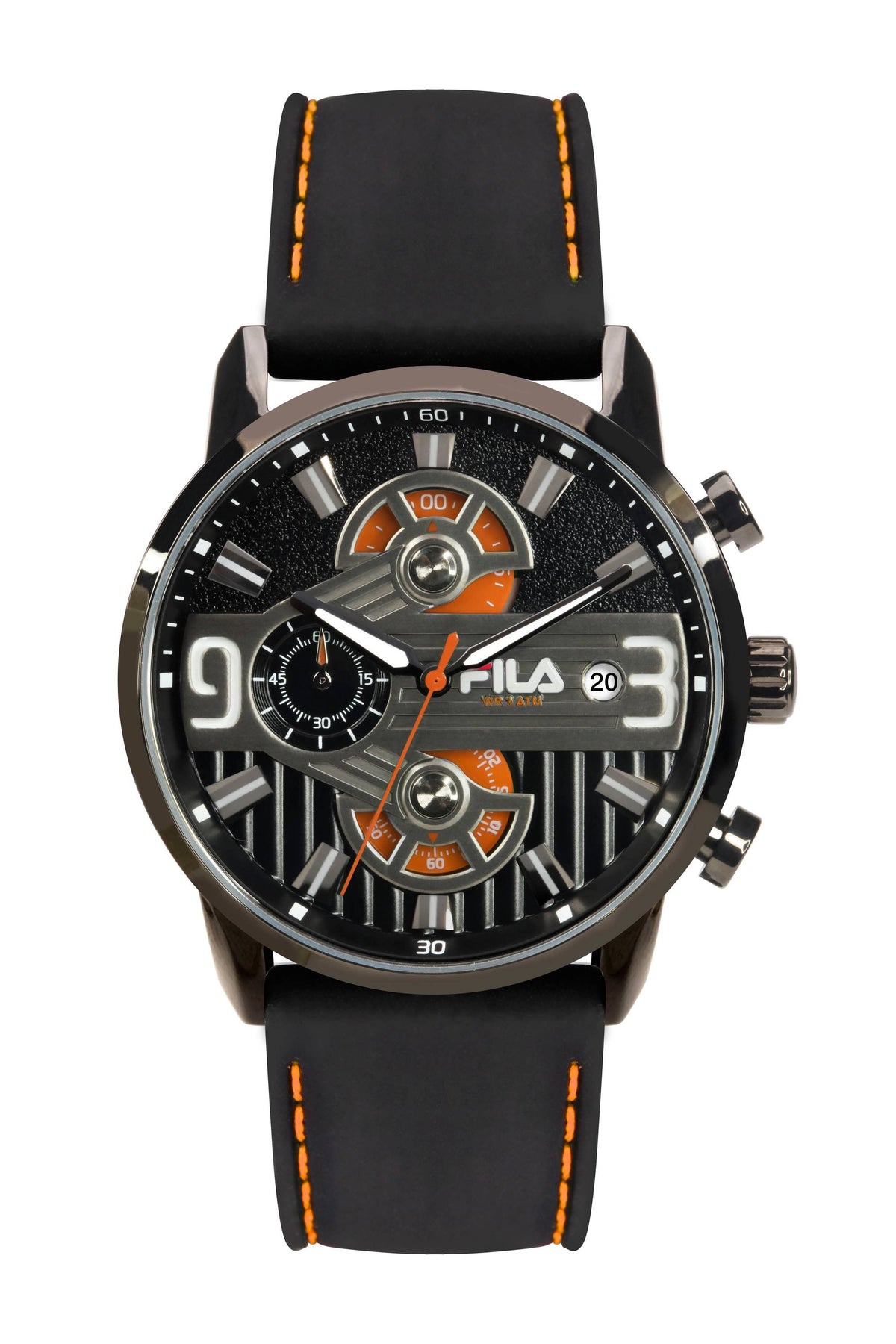 Fila Herrenuhr Chronograph Silikon Armband FILASTYLE 38-175