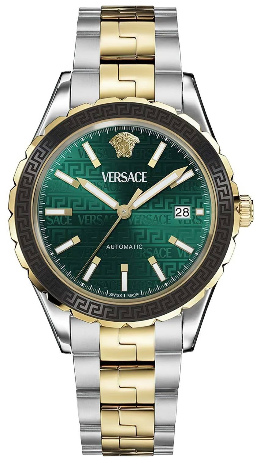 Versace Herren-Armbanduhr Hellenyium Grün VEQCA0524