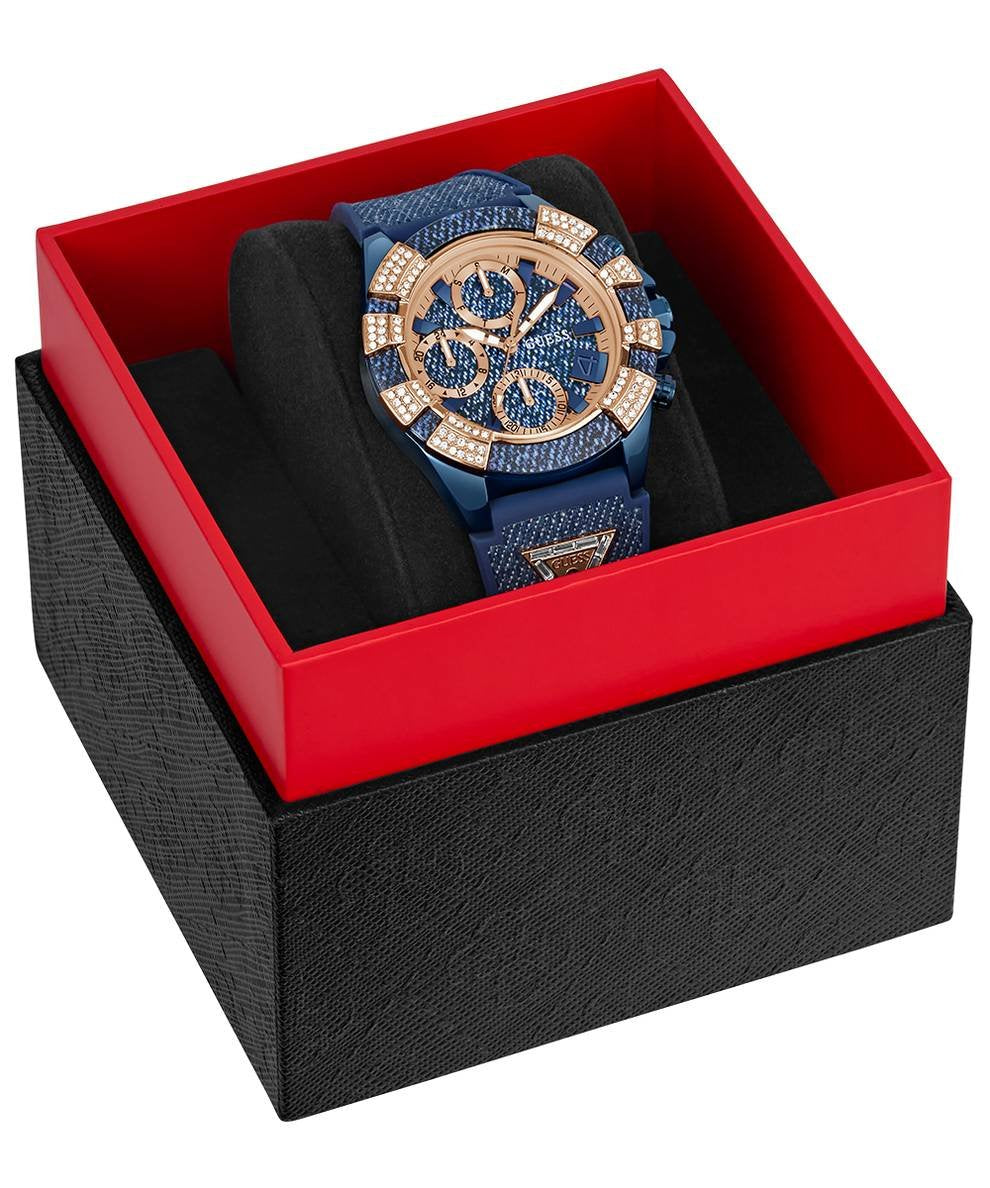 GUESS Damen Multifunktionsuhr  ICONIC 40TH GW0813L1 Blau