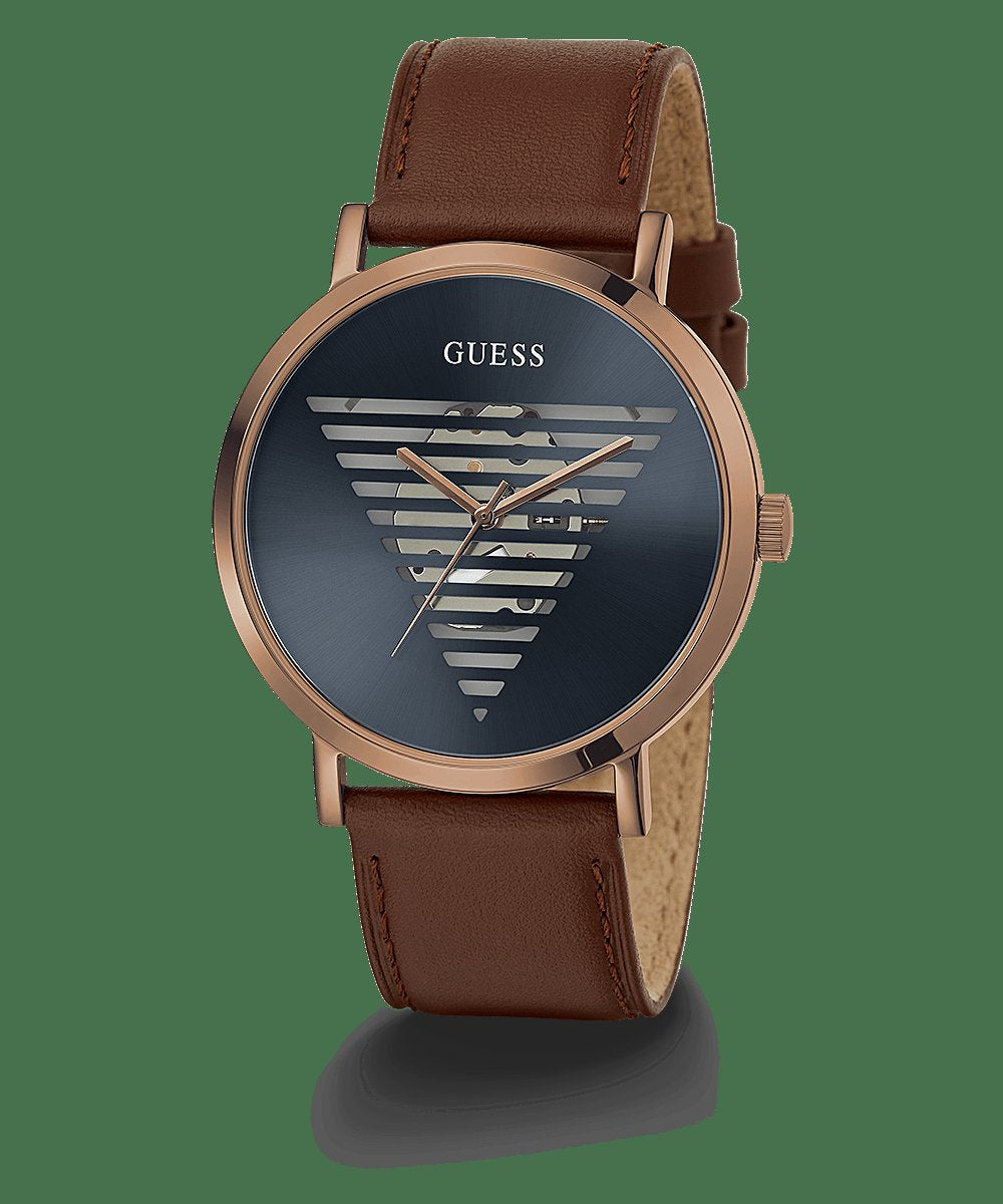 Guess Herren Armbanduhr Idol 44 mm Armband Leder GW0503G4