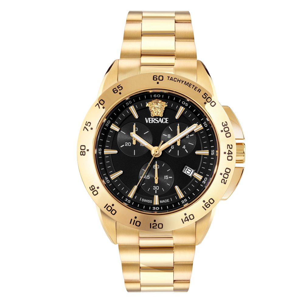 Versace Uhr Herren V‑Sport Chrono Gold/Schwarz VEKIA0725