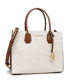 Michael Kors Tasche Damen Mercer Groß Logo Accordion Vanilla 35T2GM9S3B
