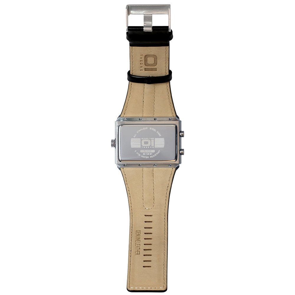 THE ONE Uhr Herren Binär-Armbanduhr Slider Watch SD128B1