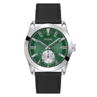 Guess Herren Armbanduhr GREYSON GW0793G1 Schwarz Silber Grün