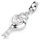 Swarovski Charm Damen Idyllia Herz mit Schlüssel Weiß 5742957