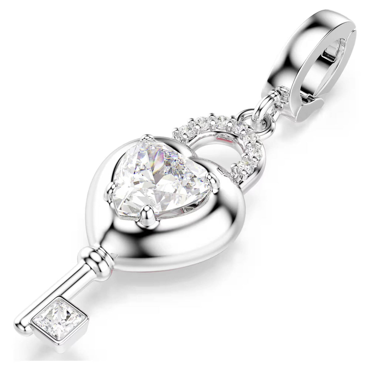 Swarovski Charm Damen Idyllia Herz mit Schlüssel Weiß 5742957