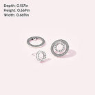 Pandora Damen-Ohrstecker 925 Sterlingsilber 297446CZ, Silber