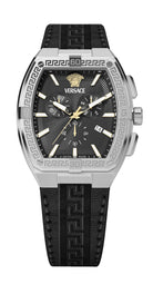 Versace Armbanduhr Herren Greca Sport Schwarz Silber VESP00124