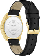 Guess Analoguhr Damen Black Gold Tone Analog Watch Gold/Schwarz GW0989L2