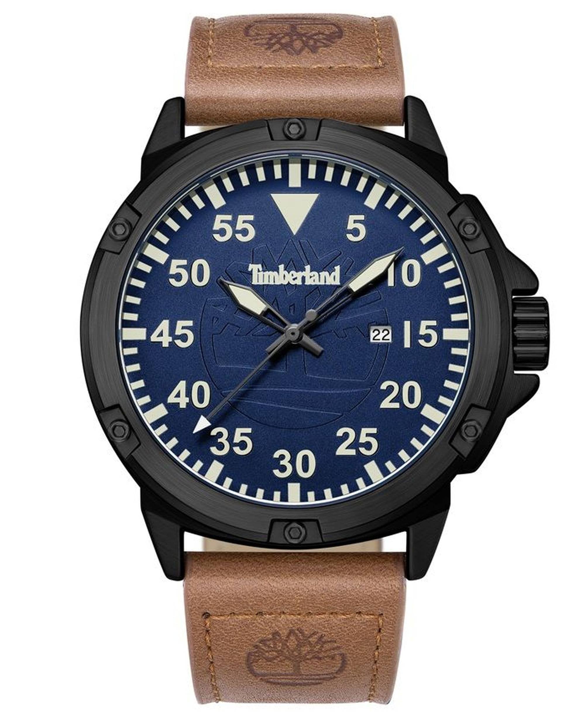 Timberland Armbanduhr Herren Weymont Z Schwarz Blau Braun TDWGB9002803M