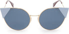 Fendi FF0190S-000A9-57 FENDI Sonnenbrille FF0190S-000A9-57 Cateye Sonnenbrille 55, Blau