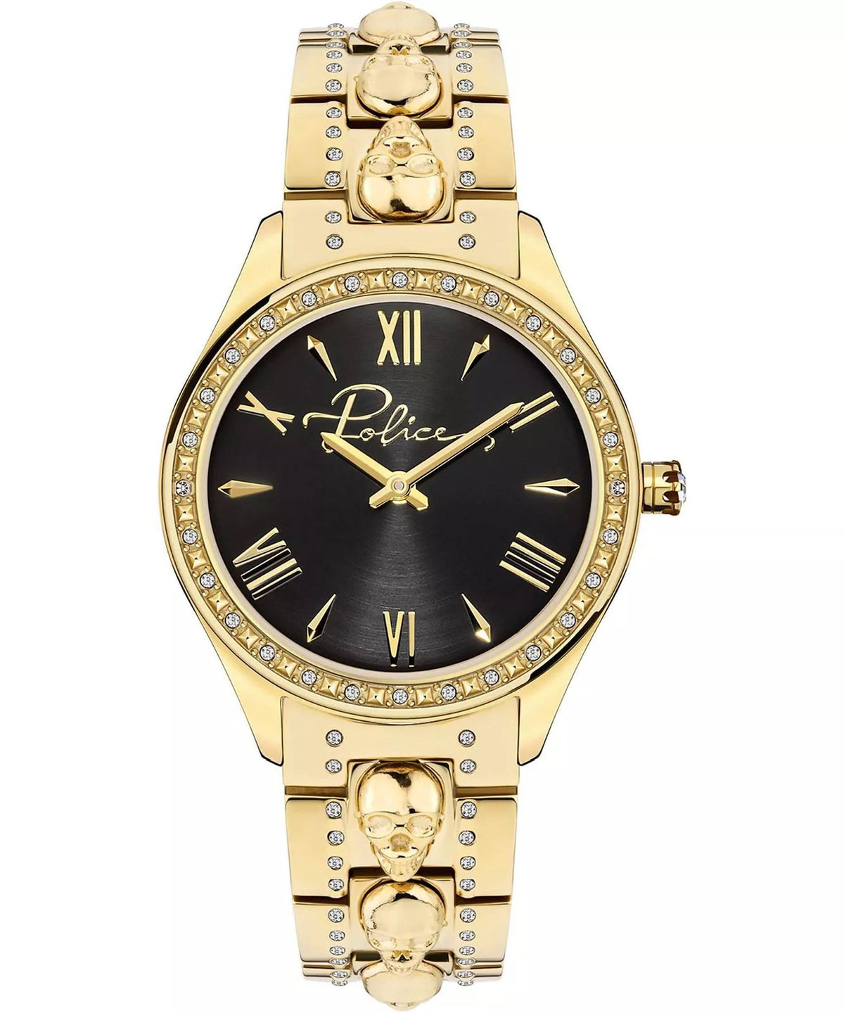 Police Armbanduhr Damen PAHIA Gold Schwarz PEWLG2109502