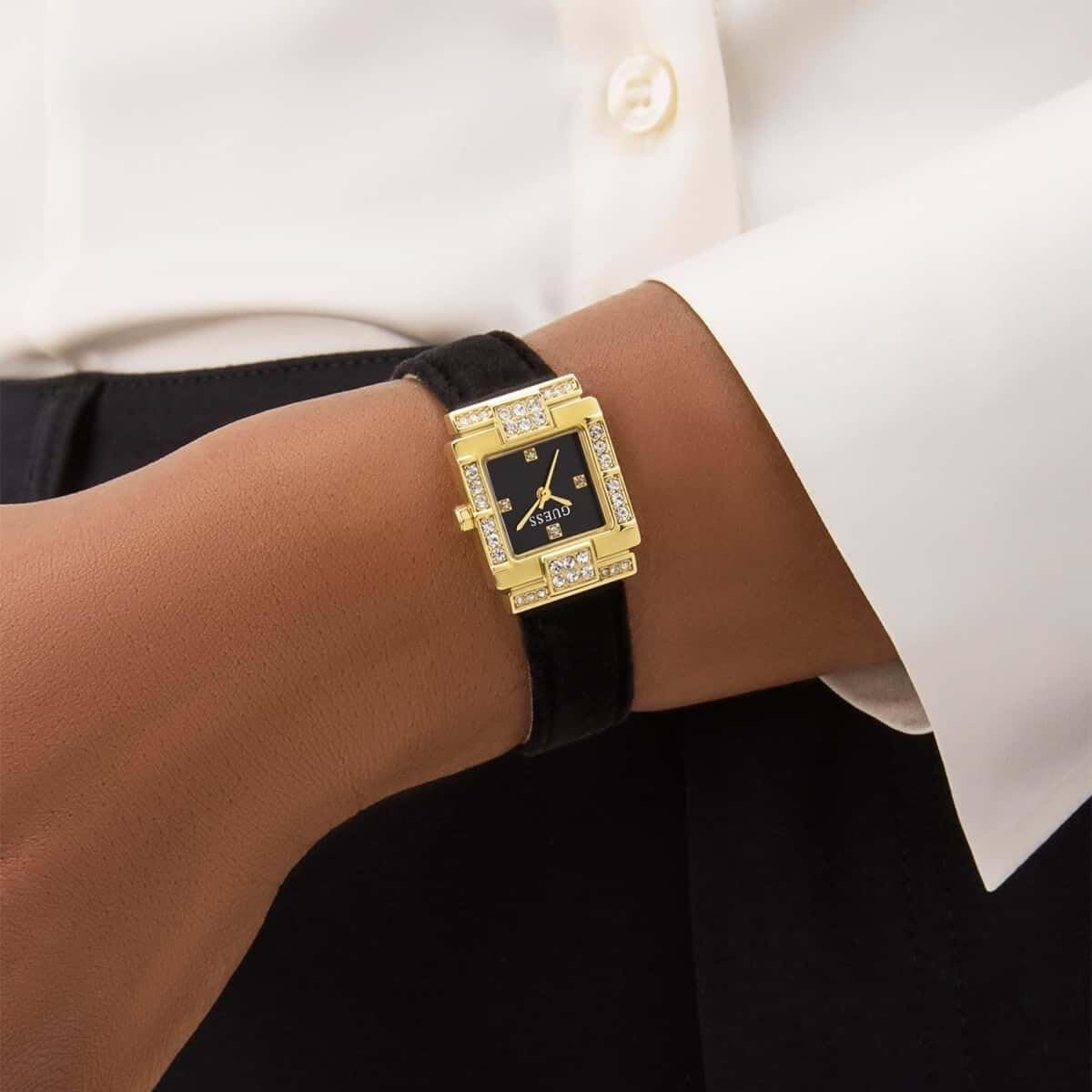 Guess Armbanduhr Damen Taylor Gold Schwarz GW0923L2