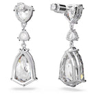 Swarovski Mesmera Drop-Ohrhänger für Damen, Weiß, Rhodiniert, Artikelnummer 5652038
