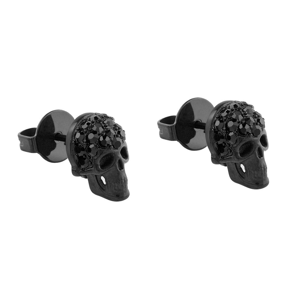 Philipp Plein Unisex Ohrringe Ohrstecker ENIGMA Edelstahl Schwarz PJOEA18EU