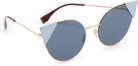 Fendi FF0190S-000A9-57 FENDI Sonnenbrille FF0190S-000A9-57 Cateye Sonnenbrille 55, Blau
