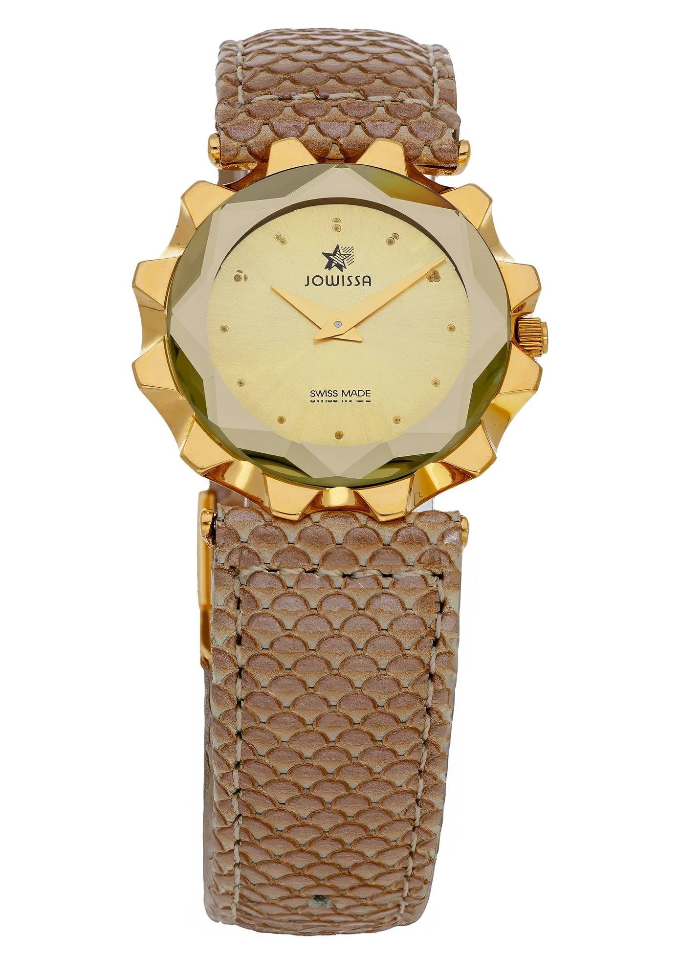 Jowissa Damenuhr Flora Lederarmband braun I.0133.M