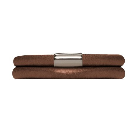 Endless Jewelry Damen Leder Armband Bronze Metallic Braun 1006
