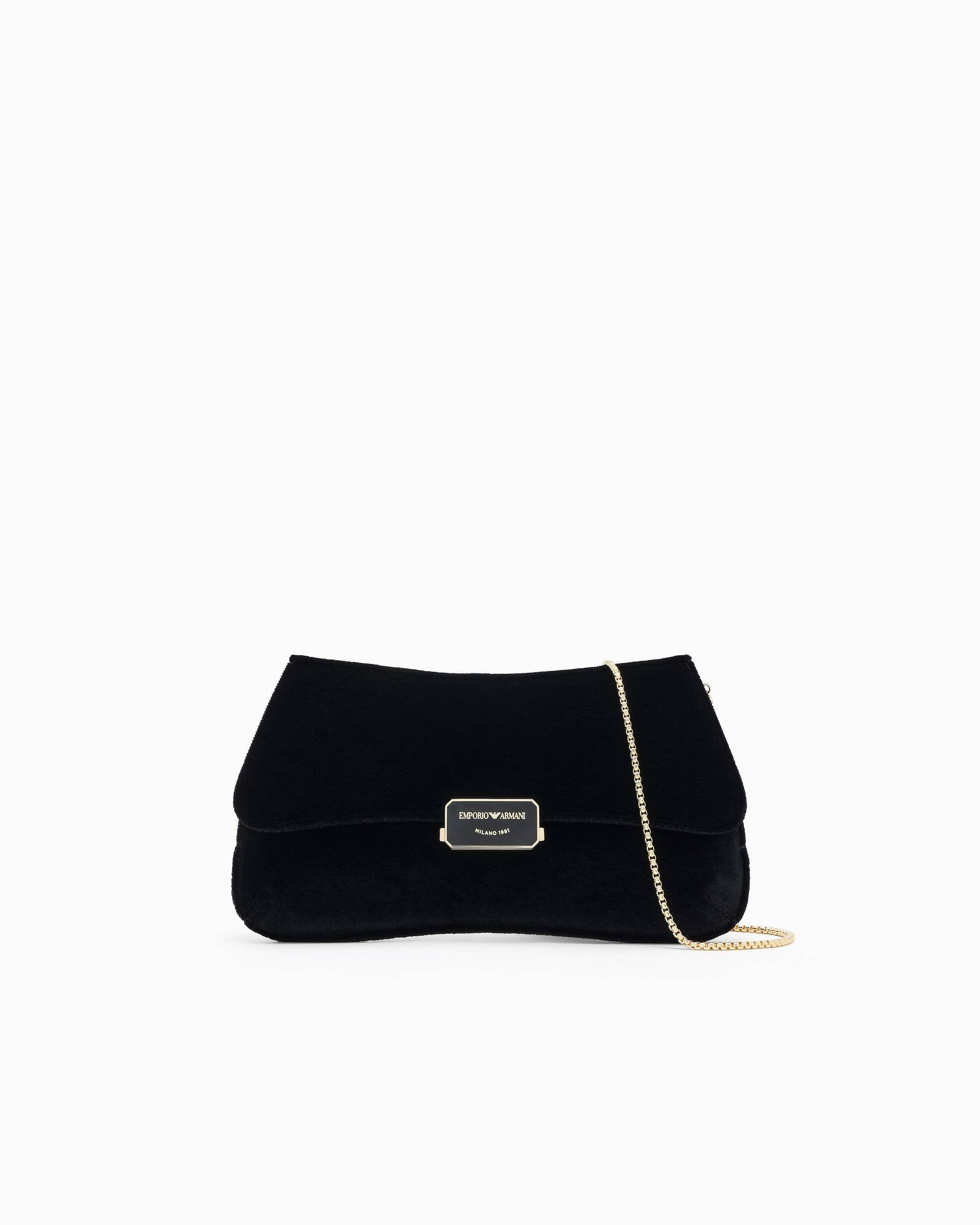 Emporio Armani Handtasche Damen Black Velvet EW001777 AF17289 UC001