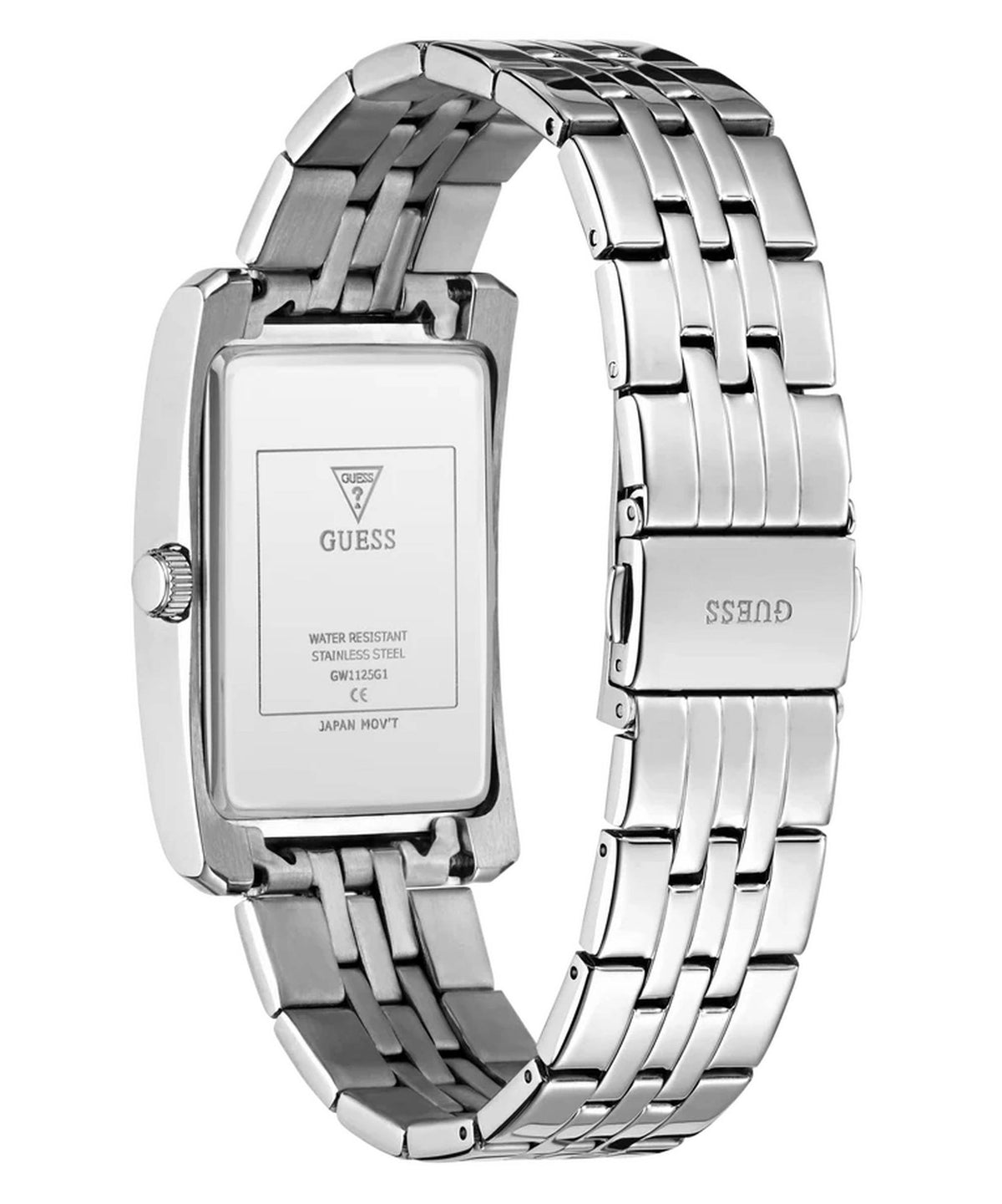 Guess Armbanduhr Damen/Unisex Hugh Schwarz Silber GW1125G1