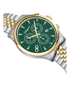 Salvatore Ferragamo Herrenuhr Duo Chrono Zweifarbig Grün 42 mm SFEZ01224
