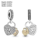 Pandora Damen-Bead Charms 925 Sterlingsilber 791807CZ